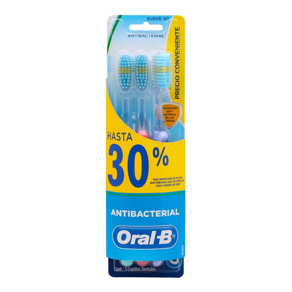 Cepillo Oral B Indic Anti Suave 40 3 Pack Lagranbodega