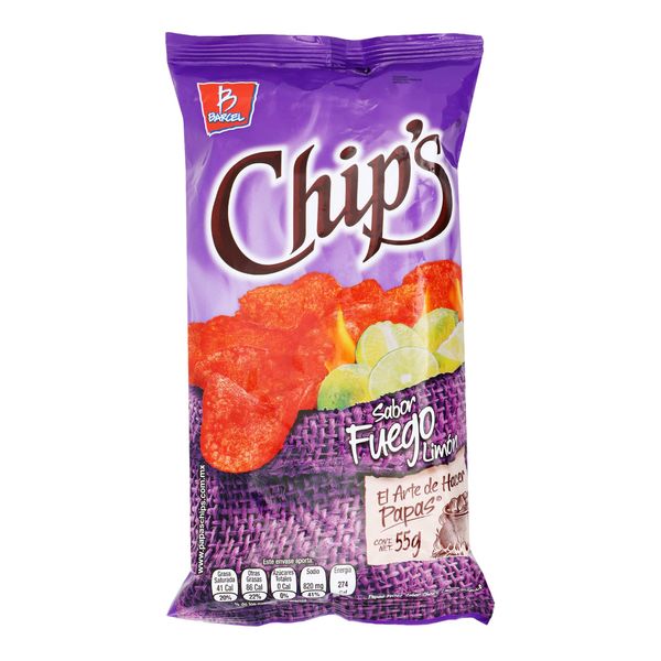 Chips fuego Barcel 55 gr lagranbodega