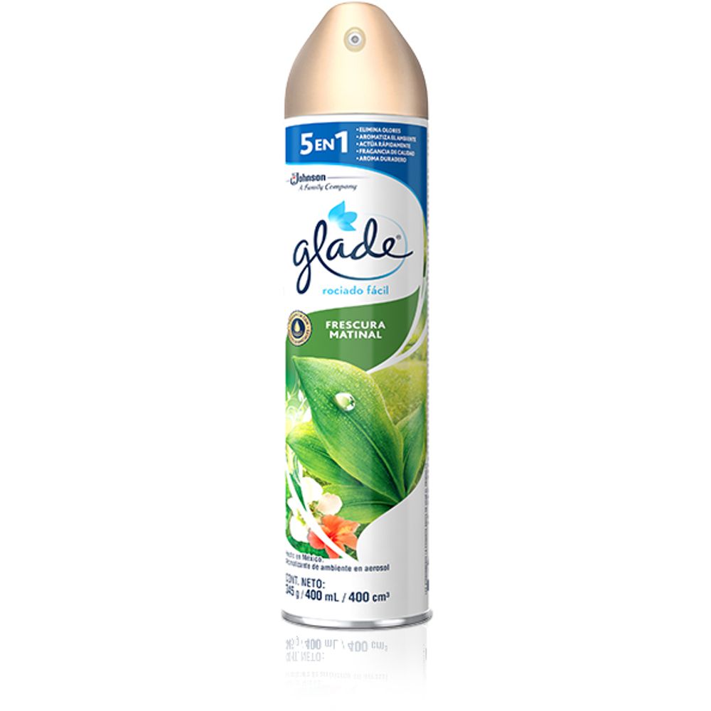 Glade aromatizante aerosol frescura matinal 323 gr/400 ml lagranbodega