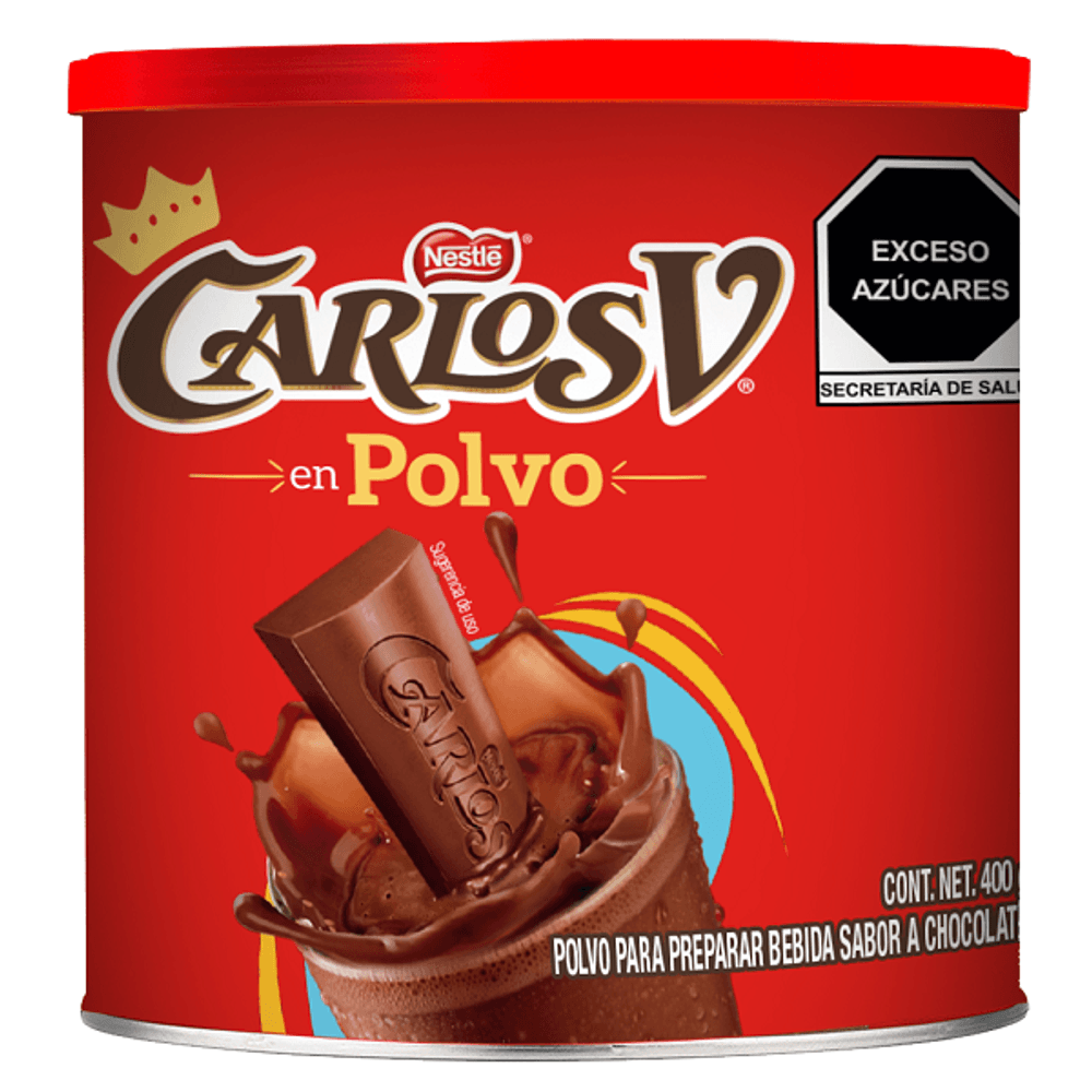 chocolate carlos v polvo lata 400g lagranbodega