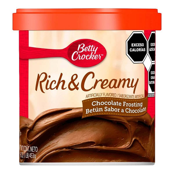 betun para pastel betty crocker chocolate 453g - lagranbodega