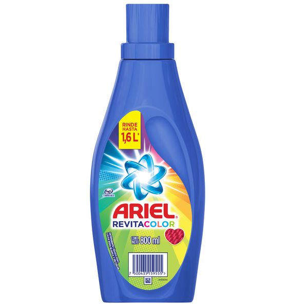 Ariel Revitacolor Detergente Líquido Concentrado Para Lavar Ropa